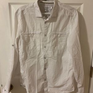 Calvin Klein Lightweight Cotton Button-Down